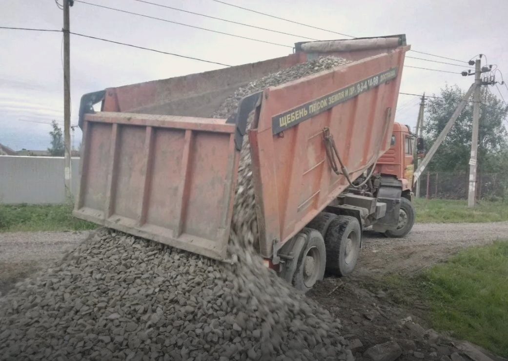 Доставка щебня самосвалом по Санкт-Петербургу
